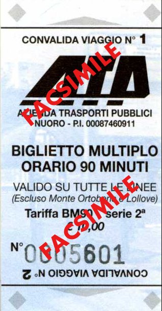 Biglietto multiplo 90 minuti